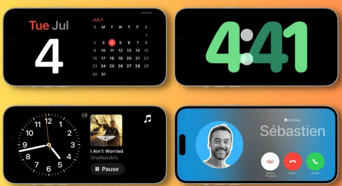 浮山苹果手机维修分享iOS17横屏充电待机显示有什么好处 