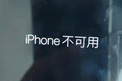 浮山苹果服务网点分享锁屏界面显示“iPhone 不可用”如何解决 